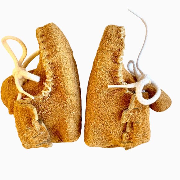 Genuine Buffalo Leather Baby Infant Moccasin Booties size 1 - 0-3 months NEW USA - Picture 14 of 16